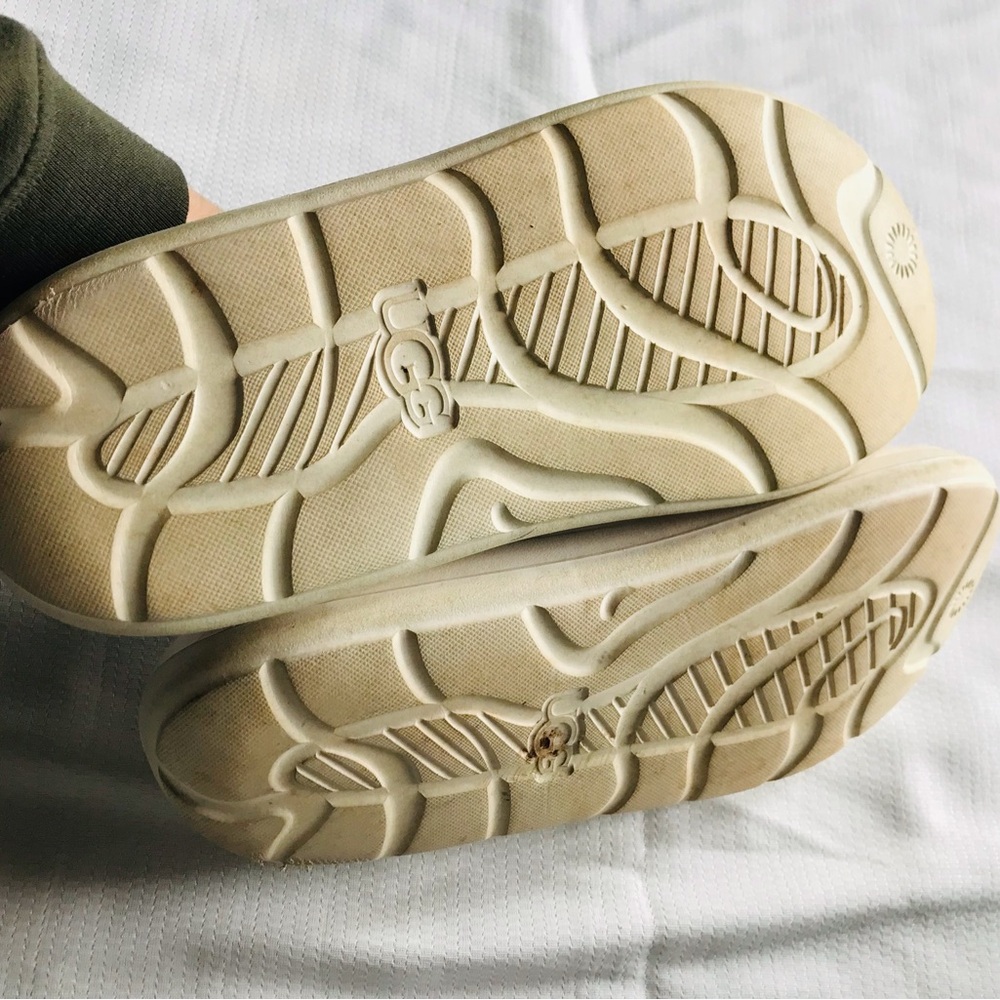 UGG White Slide Sandals - Picture 9 of 9